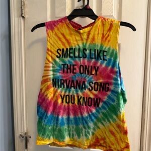 O-Mighty Red and Yellow Tie-Dye Tee